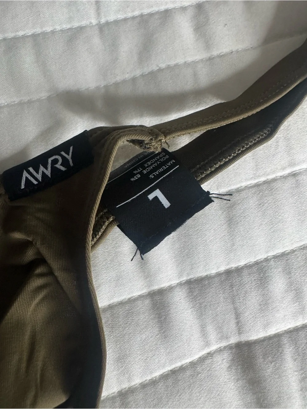 AWRY Men’s Olive Minimal T-Back Thong